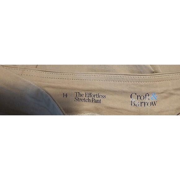 Croft & Barrow Women's Effortless Stretch Pants Mid Rise Straight Size 14 NWT - Picture 7 of 11